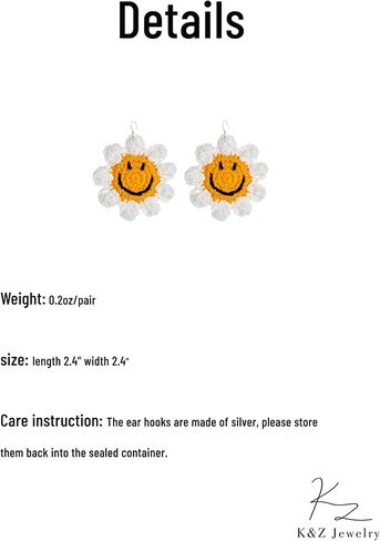 Handmade Dangle Earrings Cute Statement Earrings Colorful Fun Novelty Preppy Jewelry Gifts for Girls Women in Saudi Arabia