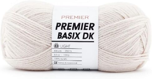 Premier Yarns Basix DK Crochet Knitting Yarn 3.5 Oz Each Skein #3 DK Weight 3 Pack Bundle with Bella's Crafts Stitch Markers (Mustard) in Saudi Arabia