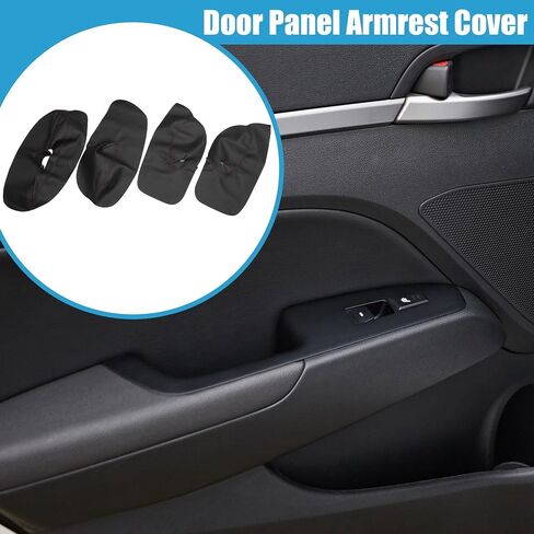 Car Front Rear Door Panel Armrest Cover Interior Door Trims for Volkswagen Golf MK4 2002-2005 Black (Set of 4) in Saudi Arabia