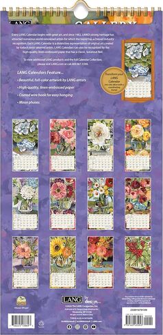 LANG Gallery Florals 2025 Vertical Wall Calendar (25991079149) in Saudi Arabia