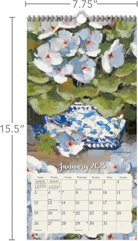 LANG Gallery Florals 2025 Vertical Wall Calendar (25991079149) in Saudi Arabia