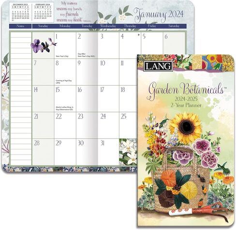 LANG Garden Botanicals 2024 Two Year Planner (24991071103) in Saudi Arabia