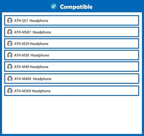 Durable Headset Replacement Headband Cushion Headphone Headband Compatible with ATH-SX1 ATH-MSR7 ATH-M20 ATH-M30 ATH-M40 ATH-M40X ATH-M50X Headphones in Saudi Arabia