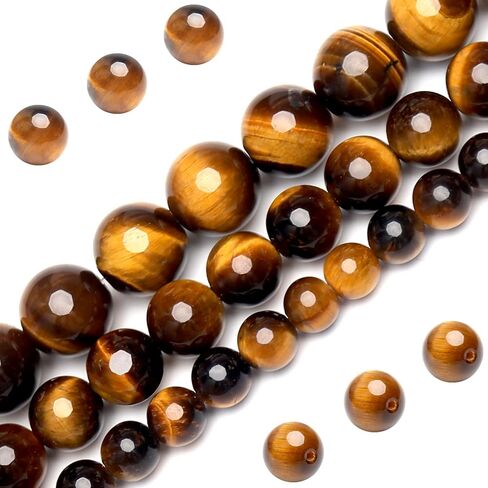 Natural Honey Gold Tiger Eye Beads, Grade AAA Gemstone Round Loose Beads 8MM 100PCs Bulk Lot Options, Semi Precious Stone Beads for Jewelry Making in Saudi Arabia