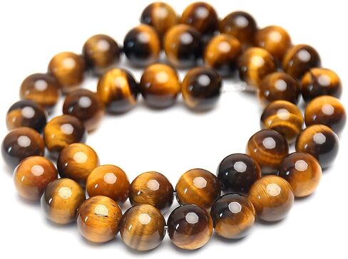 Natural Honey Gold Tiger Eye Beads, Grade AAA Gemstone Round Loose Beads 8MM 100PCs Bulk Lot Options, Semi Precious Stone Beads for Jewelry Making in Saudi Arabia