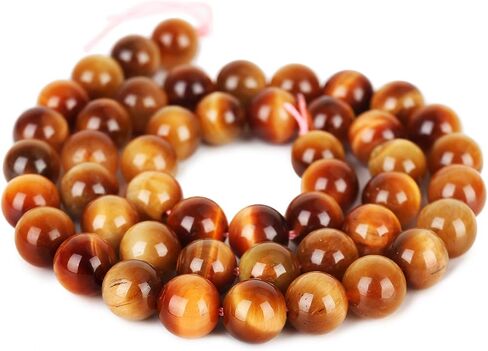 Natural Honey Gold Tiger Eye Beads, Grade AAA Gemstone Round Loose Beads 8MM 100PCs Bulk Lot Options, Semi Precious Stone Beads for Jewelry Making in Saudi Arabia
