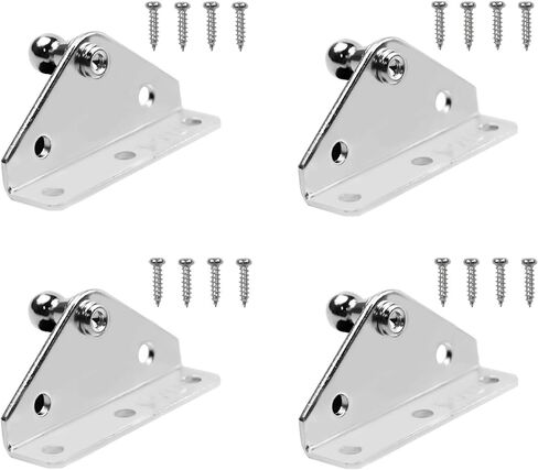 4 Pcs 10MM Gas Spring Lift Strut Bracket Ball Stud Grey Mounting Bracket for Lift Support Prop in Saudi Arabia