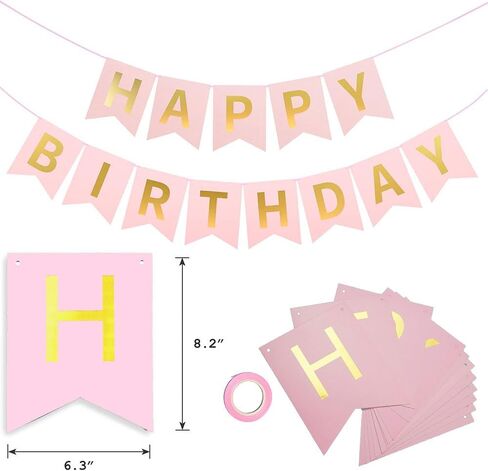 Happy Birthday Party Decorations Kids Girls Birthday Crown Rhinestone Bridal Tiara and Birthday Queen Sash,Happy Birthday Banner Rose Golden Balloons Set Birthday Gifts for Wommen Her-21Pieces in Saudi Arabia