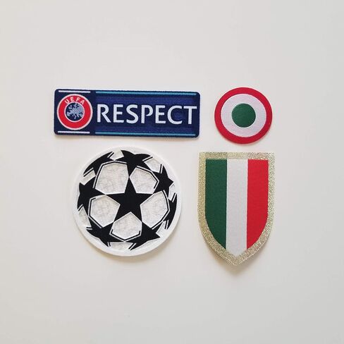 Serie A Juve Cristiano Ronaldo Scudetto Patch, Coppa Italia Patch Official Patch Mario Mandžukić Moise Kean in Saudi Arabia