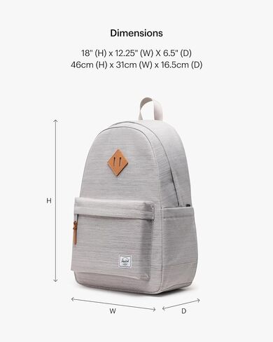 Herschel Supply Co. Heritage, Raven Crosshatch, One Size in Saudi Arabia