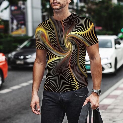 Men's T-Shirt 3D Printed T-Shirt Novelty Graphics T-Shirt Crewneck Tees S-3XL in Saudi Arabia
