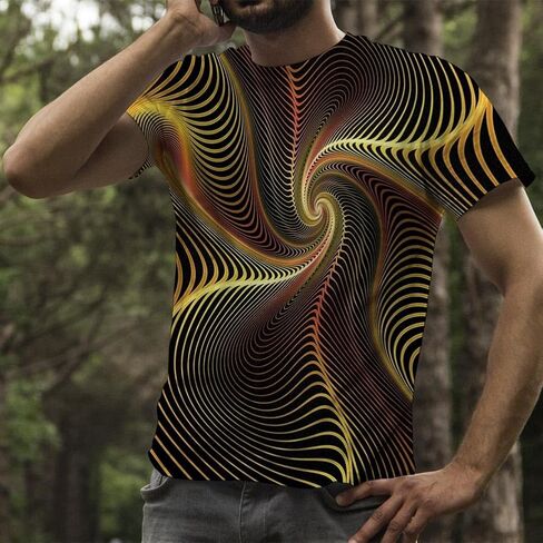 Men's T-Shirt 3D Printed T-Shirt Novelty Graphics T-Shirt Crewneck Tees S-3XL in Saudi Arabia