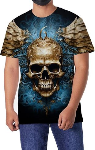 Men's T-Shirt 3D Printed T-Shirt Novelty Graphics T-Shirt Crewneck Tees S-3XL in Saudi Arabia