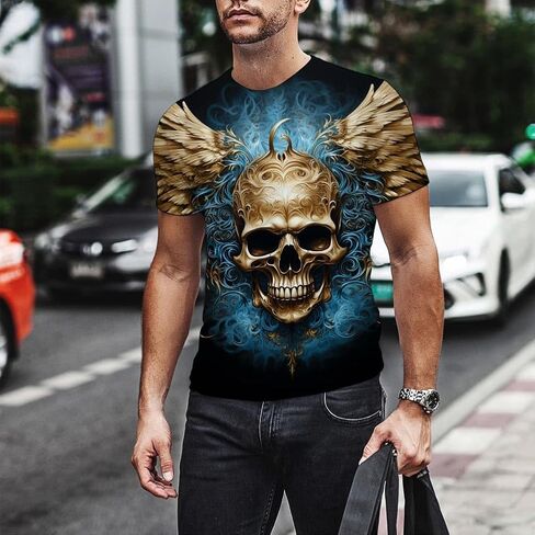Men's T-Shirt 3D Printed T-Shirt Novelty Graphics T-Shirt Crewneck Tees S-3XL in Saudi Arabia