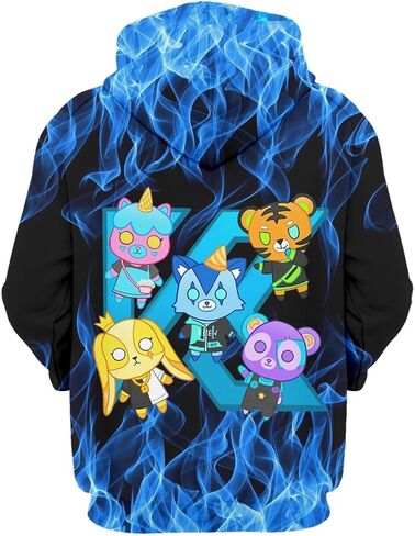 Unisex Hoodies Novelty 3D Print Graphic Pullover Hooded Sweatshirts With Pocket in Saudi Arabia