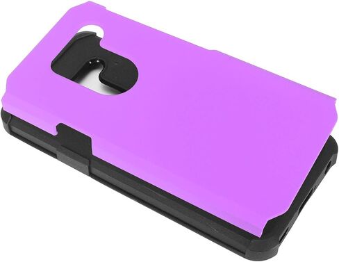 Compatible with LG G8 ThinQ - Rubberized Hybrid Phone Case - AH2 Red in Saudi Arabia