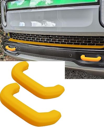 Tow Hook Covers Fit for Rivian R1T and R1S Upgrade Silicone Decorative Covers, 2 Pcs Black in Saudi Arabia