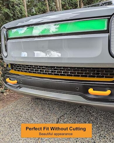 Tow Hook Covers Fit for Rivian R1T and R1S Upgrade Silicone Decorative Covers, 2 Pcs Black in Saudi Arabia