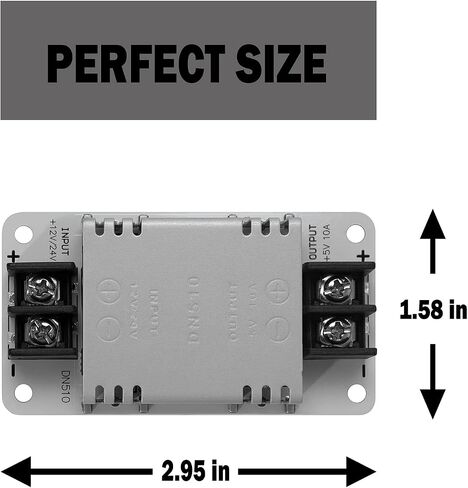 50W DC 12V 24V to 5V 10A Buck Converter Light Voltage Regulator Power Vehicles Power Supply in Saudi Arabia