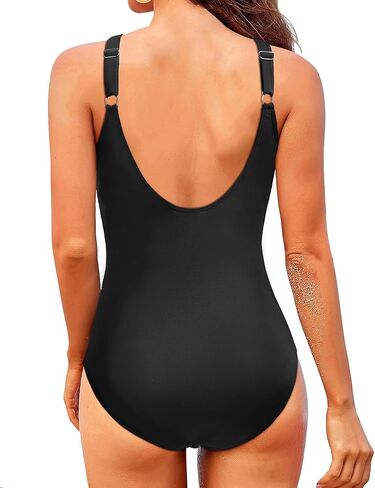 Aqua Eve Women One Piece Tummy Control Swimsuit Slimming Bathing Suit Wrap Swimwear in Saudi Arabia