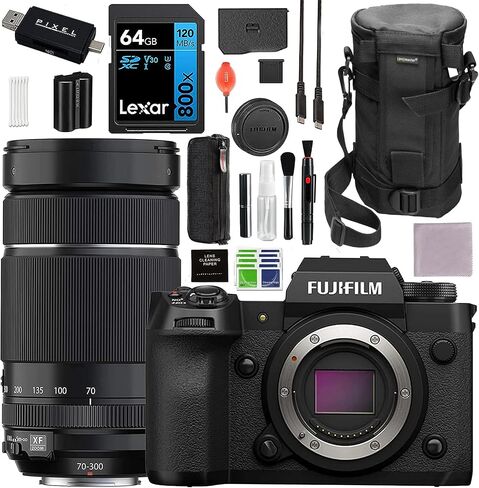 Fujifilm X-H2 Mirrorless Camera Body (Black) Bundle with Backpack, Tripod, Handy Case, 64GB Memory Card & More | Fuji xh2 in Saudi Arabia
