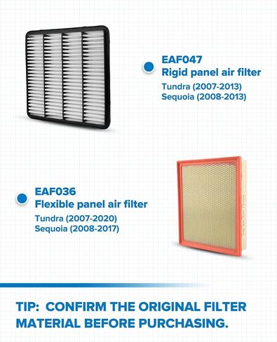 PHILTOP Engine Air Filter CA10343 Replacement for Lexus LX570 & Toyota Land Cruiser, Sequoia, Tundra, 2008-2021, Replace# 17801-38030 in Saudi Arabia