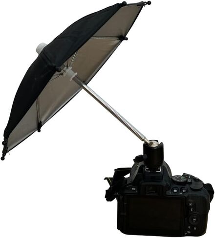 360° Swivel Camera Umbrella with Hot Shoe Camera Rain Cover, Protector Sunshade, Protects Camera from Rain in Saudi Arabia