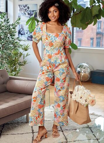 McCall's Misses' Romper and Jumpsuit Sewing Pattern Kit, Code M8203, Sizes 6-8-10-12-14, Multicolor in Saudi Arabia