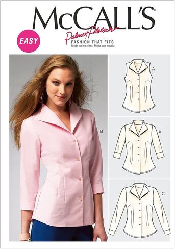 McCall's Pattern Company M6750 Misses' Shirts Sewing Template, Size F5 (16-18-20-22-24) in Saudi Arabia