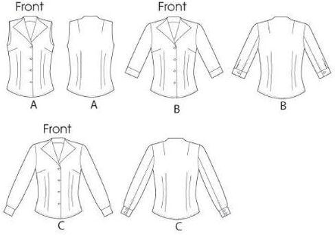 McCall's Pattern Company M6750 Misses' Shirts Sewing Template, Size F5 (16-18-20-22-24) in Saudi Arabia