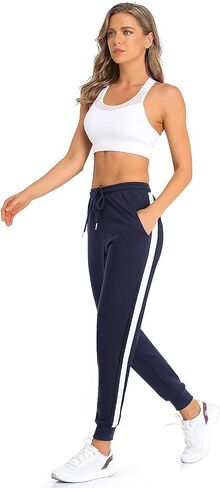 Women Sweatpants Joggers for Women Lounge Pants with Pocket for Yoga Running Blue in Saudi Arabia