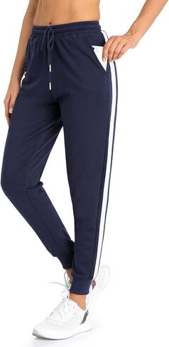 Women Sweatpants Joggers for Women Lounge Pants with Pocket for Yoga Running Blue in Saudi Arabia