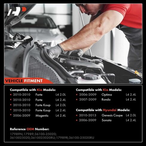 A-Premium Starter Motor Compatible with Hyundai Sonata 06-09 & Kia Magentis, Optima 06-09, Forte Koup 10, 2.0L 2.4L, 12V 1.2KW 8 Teeth Clockwise, Replace# 36100-25020, ‎36100-25020RU, 3610025020 in Saudi Arabia