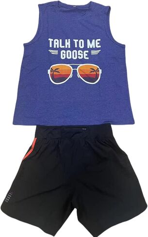 Talk to Me Goose Tank Top for Women Summer Sleeveless Shirts Solid Color with Graphic Novelty Printed Tank Tops in Saudi Arabia