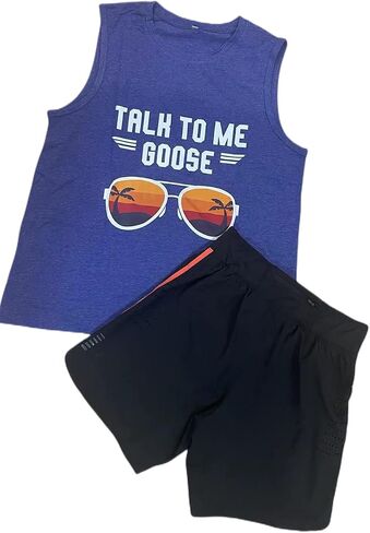 Talk to Me Goose Tank Top for Women Summer Sleeveless Shirts Solid Color with Graphic Novelty Printed Tank Tops in Saudi Arabia