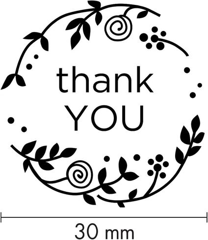 WOODIES® شكرًا لك ختم تحت عنوان "Merci، Thanks You، Gracias"، انطباع 1-3/16 بوصة in Kuwait