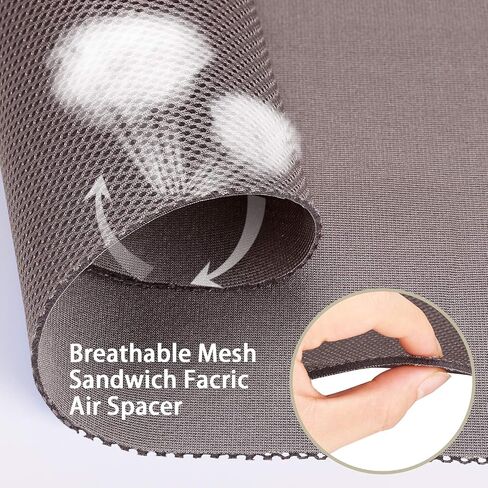 10L0L Golf Cart Seat Cover Mesh Bench Seat Cover Fits Yamaha Club Car Precedent 2-seat (Gray+Black) in Saudi Arabia