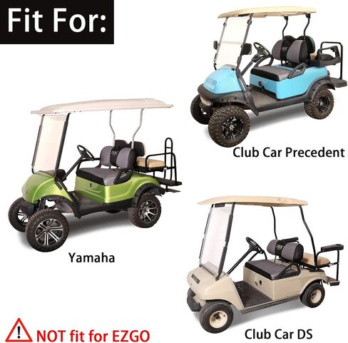 10L0L Golf Cart Seat Cover Mesh Bench Seat Cover Fits Yamaha Club Car Precedent 2-seat (Gray+Black) in Saudi Arabia