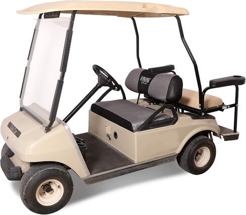 10L0L Golf Cart Seat Cover Mesh Bench Seat Cover Fits Yamaha Club Car Precedent 2-seat (Gray+Black) in Saudi Arabia