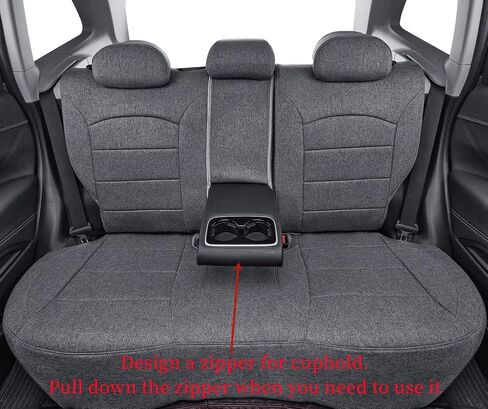 Custom Fit Seat Covers for Subaru Outback Base,Limited,Touring,Premium,Wilderness 2024 2023 2022 2021 2020,Full Coverage Polyester Seat Protector (Full Set,Gray) in Saudi Arabia
