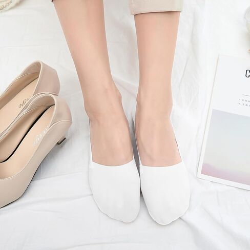 9 pairs Thin No show socks womens Summer Low Cut Liner Non Slip invisible socks black, white, and beige Size 5-8 in Saudi Arabia