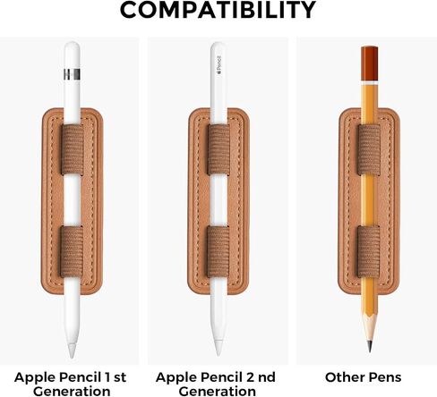 حامل أقلام عالمي، تخزين مرن للقلم اللوحي، غطاء قلم رصاص متوافق مع قلم Apple الجيل الأول والثاني وغيرها من الأقلام ذات الحجم المماثل (أسود) in Saudi Arabia