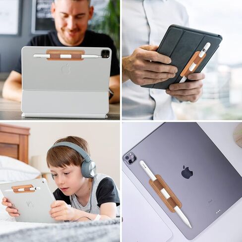 حامل أقلام عالمي، تخزين مرن للقلم اللوحي، غطاء قلم رصاص متوافق مع قلم Apple الجيل الأول والثاني وغيرها من الأقلام ذات الحجم المماثل (أسود) in Saudi Arabia
