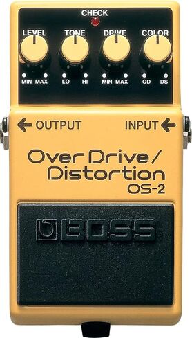 حزمة Boss OS-2 OverDrive/Distortion مع محول طاقة، وكابل أداة بطول 10 أقدام، وكابل توصيل بطول 6 بوصات، ولقطات in Saudi Arabia
