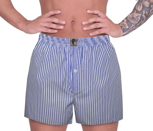 شورت بوكسر رجالي كلاسيكي من القطن المرسيريزد من LUFT، ملابس داخلية ناعمة in Kuwait