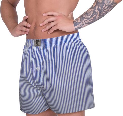 شورت بوكسر رجالي كلاسيكي من القطن المرسيريزد من LUFT، ملابس داخلية ناعمة in Kuwait