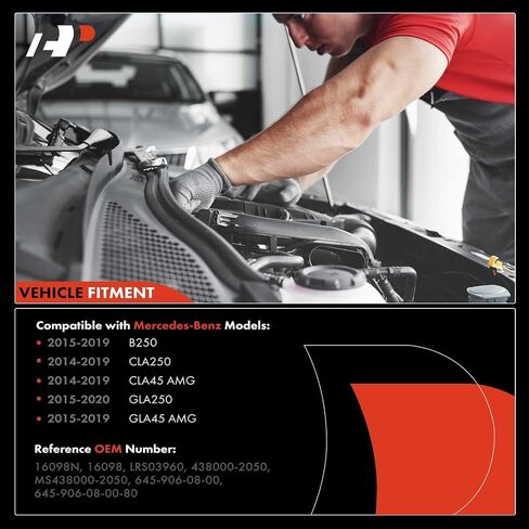 A-Premium Starter Motor Compatible with Mercedes-Benz B250 15-19, CLA250 CLA45 AMG 14-19, GLA250 15-20, GLA45 AMG 15-19, 2.0L, 12V 1.7KW 15 Teeth CCW, Replace# 438000-2050, MS438000-2050 in Saudi Arabia