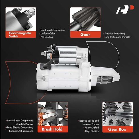 A-Premium Starter Motor Compatible with Mercedes-Benz B250 15-19, CLA250 CLA45 AMG 14-19, GLA250 15-20, GLA45 AMG 15-19, 2.0L, 12V 1.7KW 15 Teeth CCW, Replace# 438000-2050, MS438000-2050 in Saudi Arabia