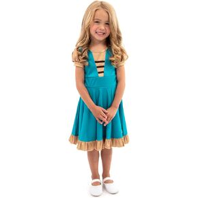 Little Adventures Medieval Princess Twirl Dress - Machine Washable Child Pretend Play and Party Dress with No Glitter