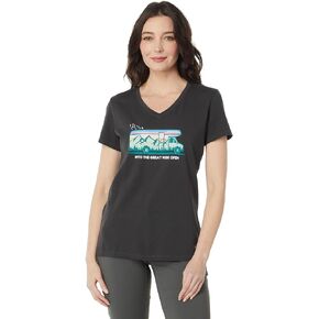 Life is Good Women's Crusher V-Neck Graphic T-Shirt